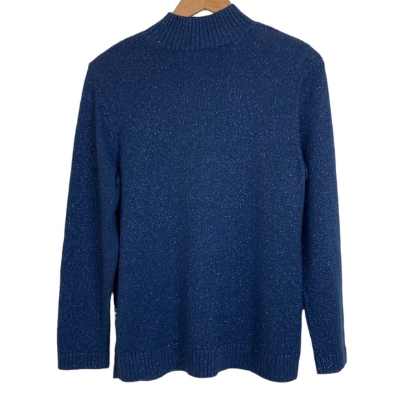 Christopher & Banks Blue Snowflake Reindeer Sweater - Picture 6 of 11